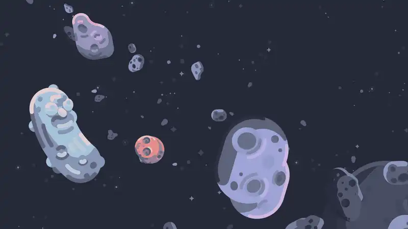 asteroids by kurzgesagt