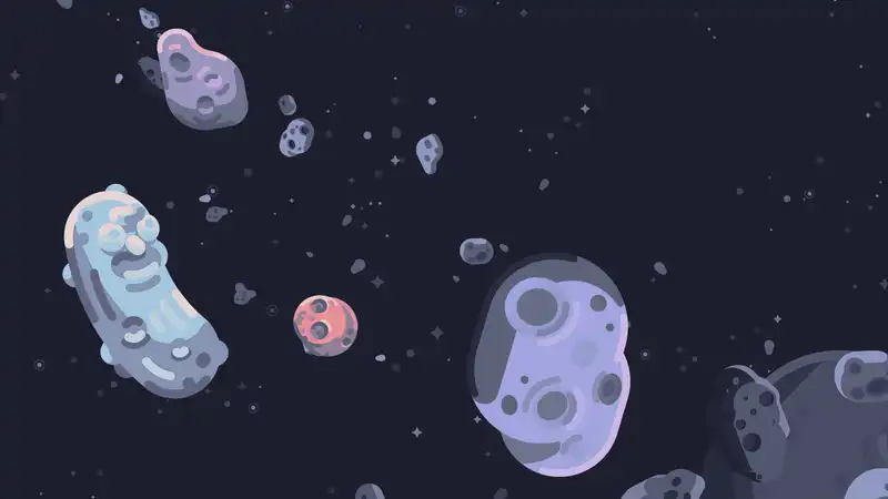 asteroids by kurzgesagt