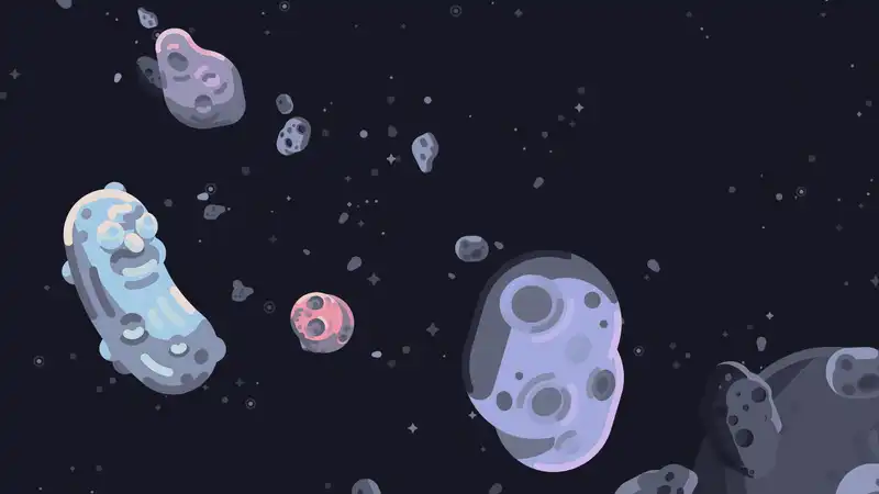 asteroids by kurzgesagt