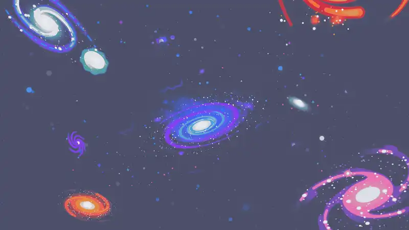 galaxies by kurzgesagt