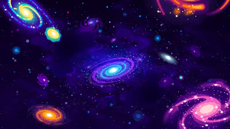 galaxies by kurzgesagt